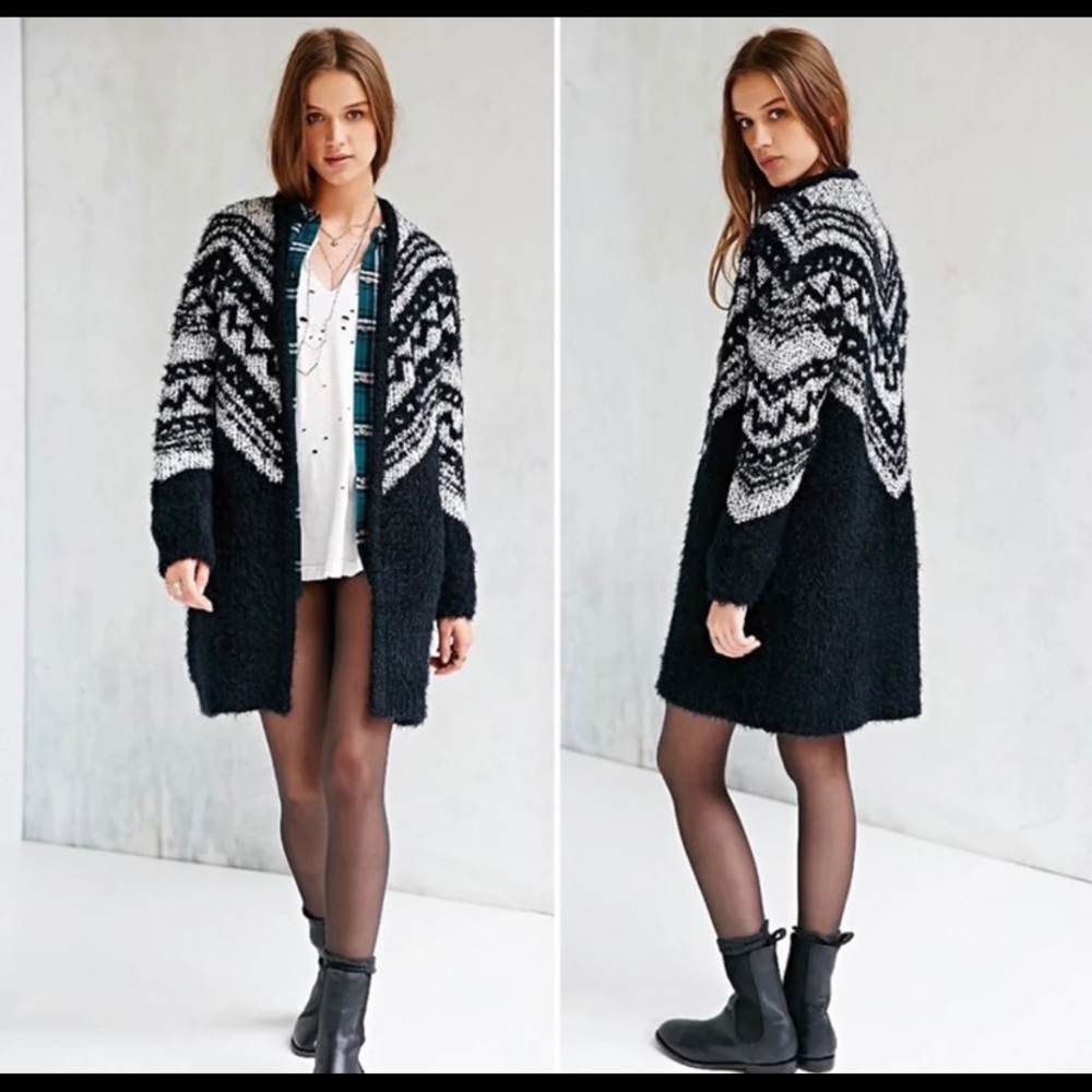 Urban Outfitters Ecote Black Cabin Fever Cardigan